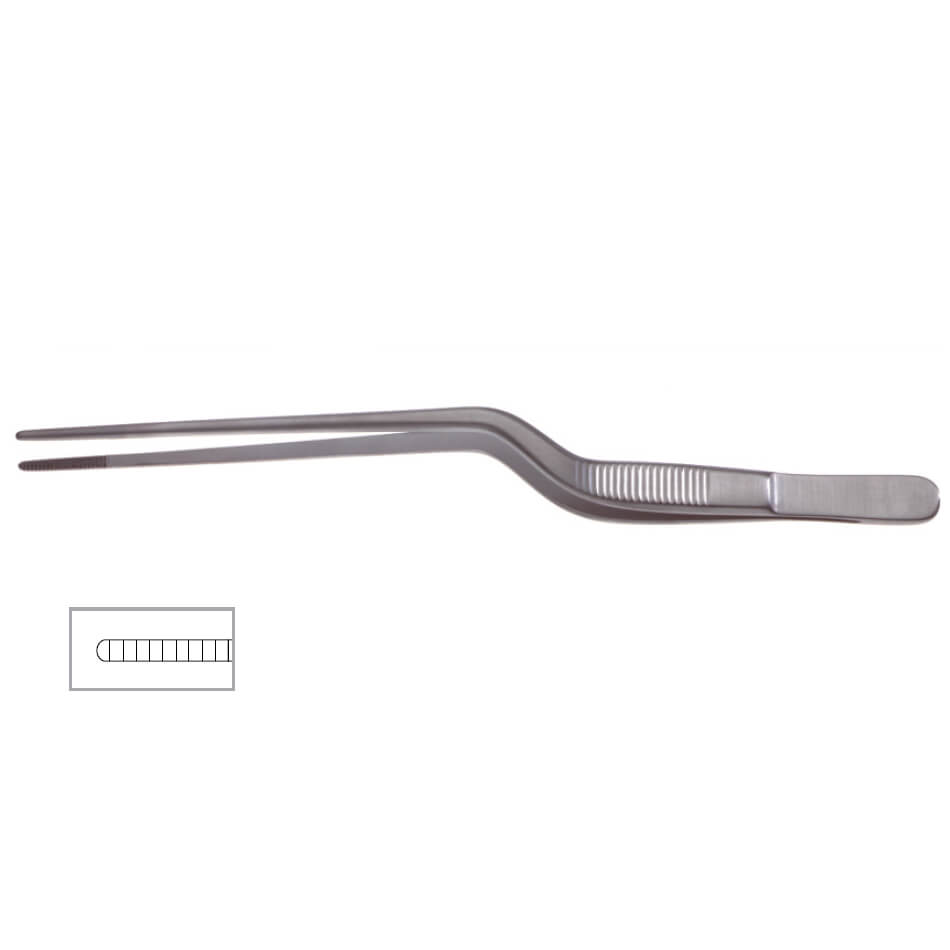 Jansen dressing bajonet tang, 6-1/2" (16 cm), takket kæbe