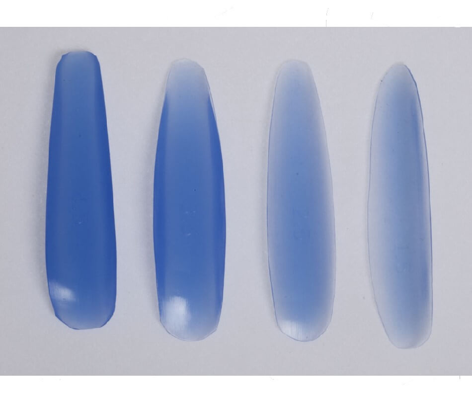 Gruber Sæt med 4 Silikone Dorsal Nasal Sizers 1.5, 2.5, 3.5, 4.5