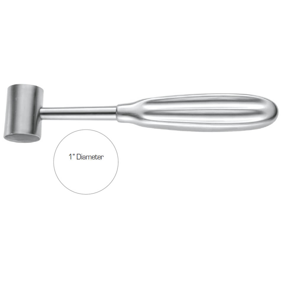 Gerzog rustfri stålhammer, 7" (18 cm), 14 oz. Hoved