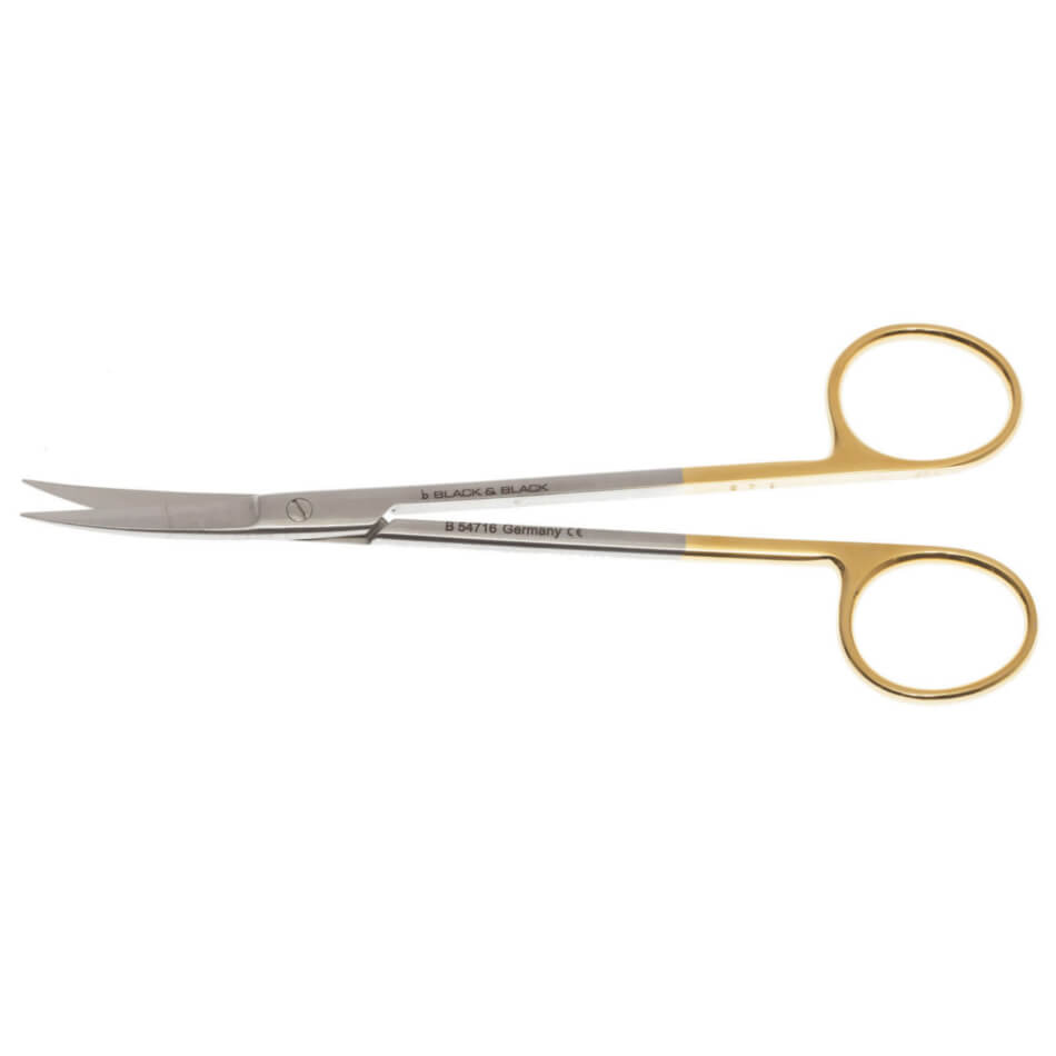 Joseph Onyx næsesaks, 5-1/2" (14 cm), buet, skarp
