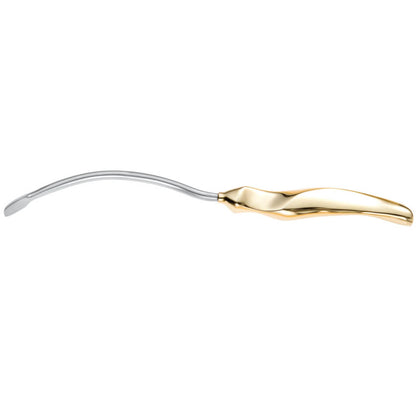 A sleek, ergonomically designed Ramirez Endofacelift with a glossy gold handle and a slightly curved, narrow silver end, likely used for delicate tasks or applications such as an endoscopic forehead lift. The design appears modern and polished.