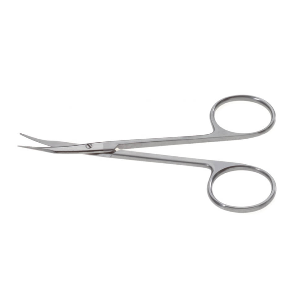 A pair of Stevens Tenotomy Scissors designed for precise cutting, featuring two finger loops and delicate blades with tenotomy tips. Crafted from stainless steel, these scissors are perfect for tasks requiring accurate and delicate snipping.